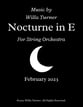 Nocturne in E Orchestra sheet music cover